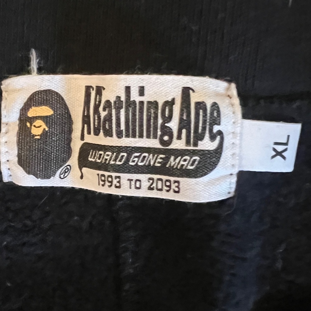 Men’s Black BAPE (A Bathing Ape) Sweatpants – XL - Picture 2 of 3